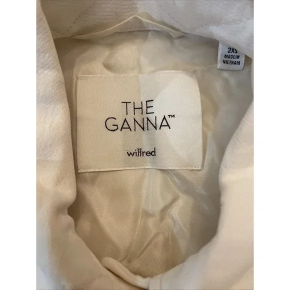 Aritzia Wilfred Women Ivory The Ganna Shirt Jacket - Size 2XS Button down - Picture 4 of 7